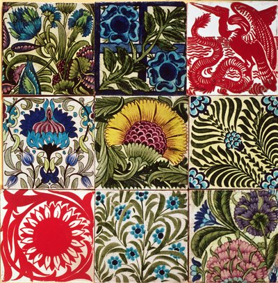 Earthenware Tiles, by William de Morgan by William de Morgan